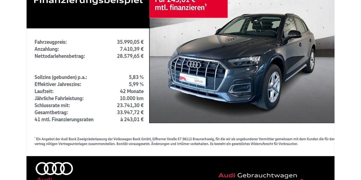 Audi Q5 45.365 km 34.990 &euro; Rostock 18059