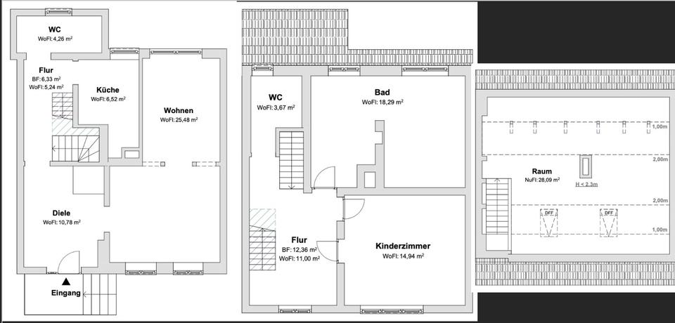 Reihenhaus Laage - 3 Zimmer, 120 m&sup2;, 299.000&euro; | Angebot:26043382