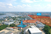 HRO-CITY-Neubaugrundstück für 6 Geschosse und 7.600 m² BGF für Büro und Gewerbe mit Warnowblick