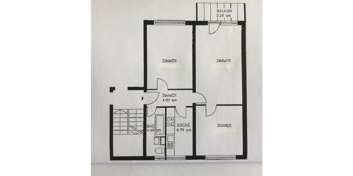 Etagenwohnung Bad Doberan - 3 Zimmer, 60 m&sup2;, 600&euro; | Angebot:24806449