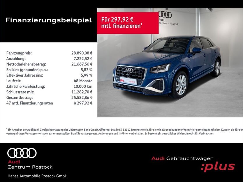 Audi Q2 19.399 km 26.990 € Rostock 18059