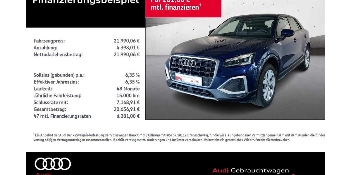 Audi Q2 70.630 km 21.990 &euro; Rostock 18059