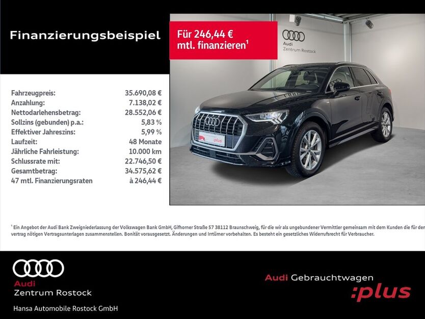 Audi Q3 33.699 km 34.690 € Rostock 18059