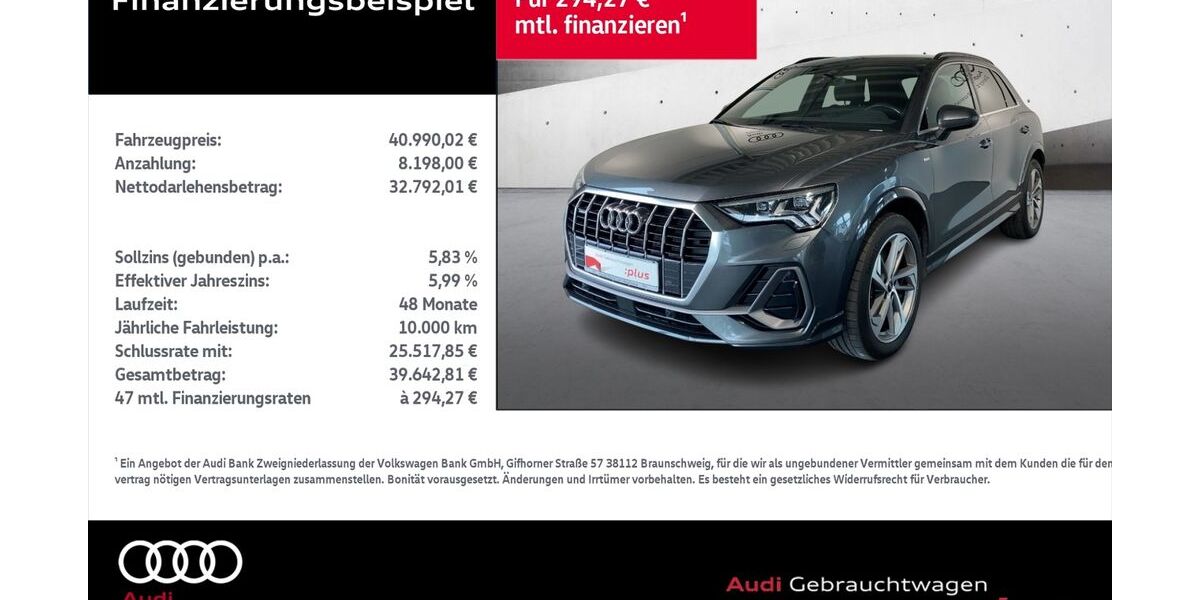 Audi Q3 18.184 km 40.390 &euro; Rostock 18059
