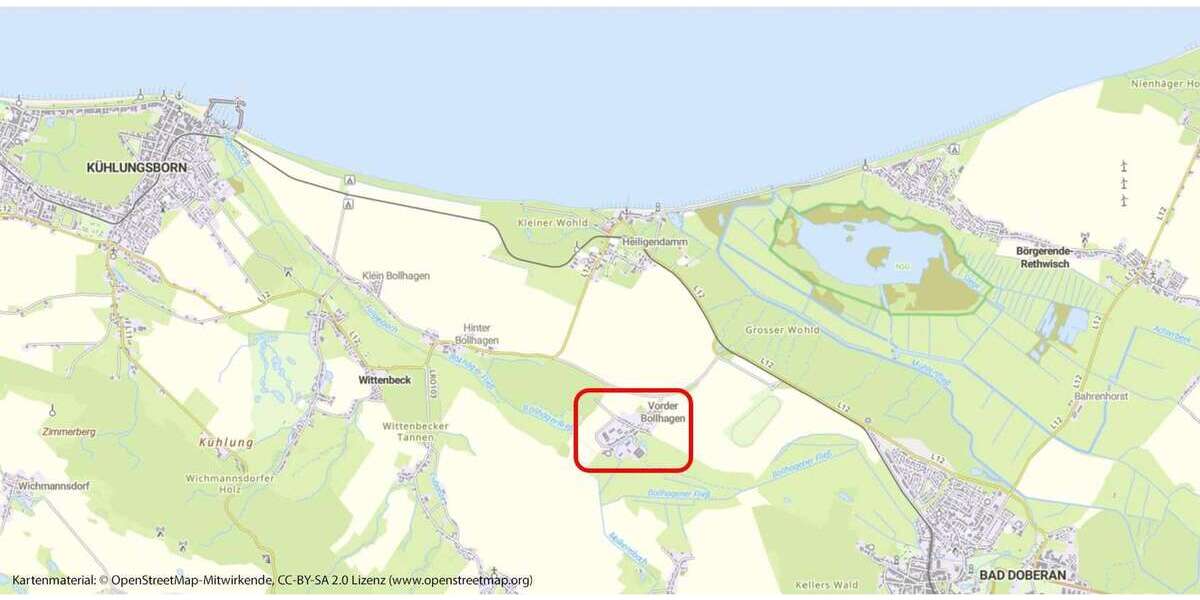 Grundstück zu verkaufen in Vorder-Bollhagen 95.000 € 465 m² zimmer