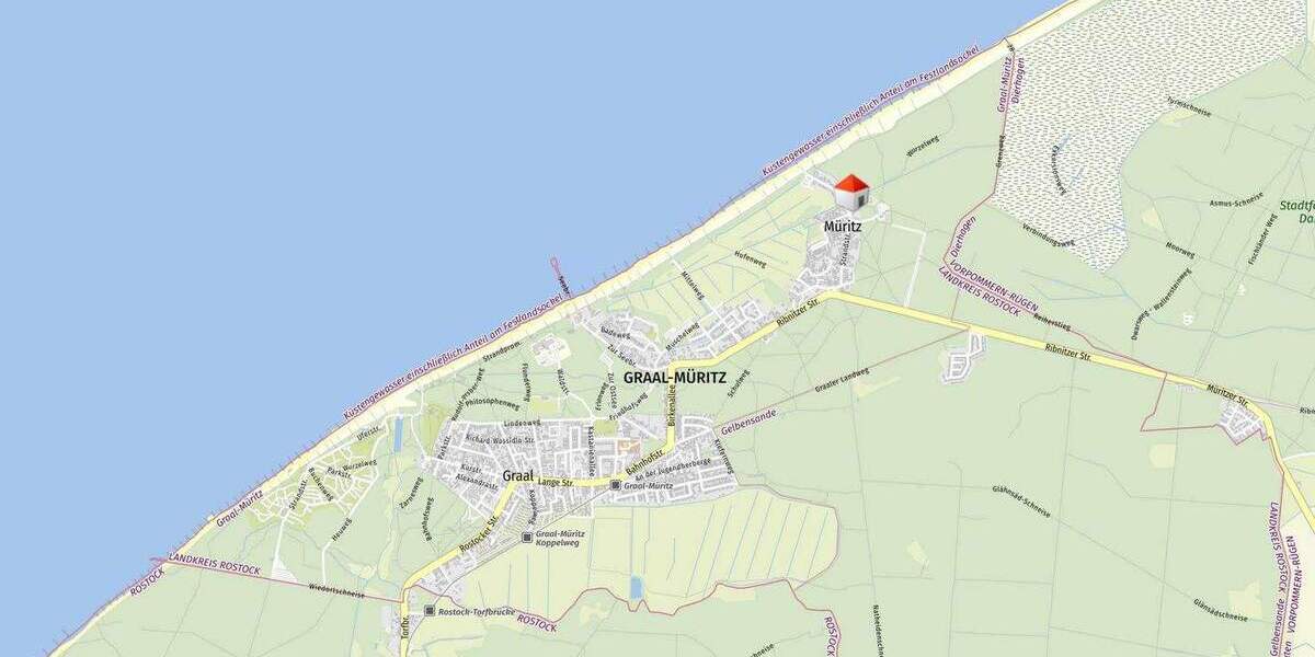 Etagenwohnung Graal-Müritz Müritz - 2 Zimmer, 58 m&sup2;, 595&euro; | Angebot:24847648