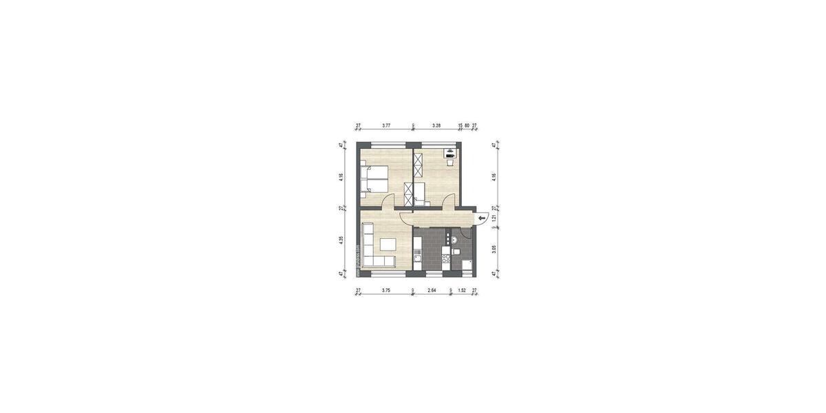Erdgeschoßwohnung Lambrechtshagen - 3 Zimmer, 63 m&sup2;, 1.290&euro; | Angebot:26481973