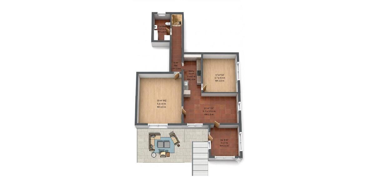 Erdgeschoßwohnung Tessin - 2 Zimmer, 97 m&sup2;, 970&euro; | Angebot:26490573