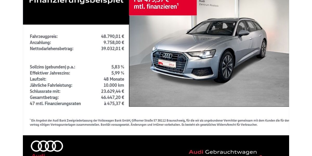 Audi A6 28.485 km 48.790 &euro; Rostock 18059