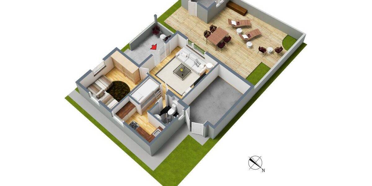 Bungalow Graal-Müritz Müritz - 2 Zimmer, 42 m&sup2;, 235.000&euro; | Angebot:23971368