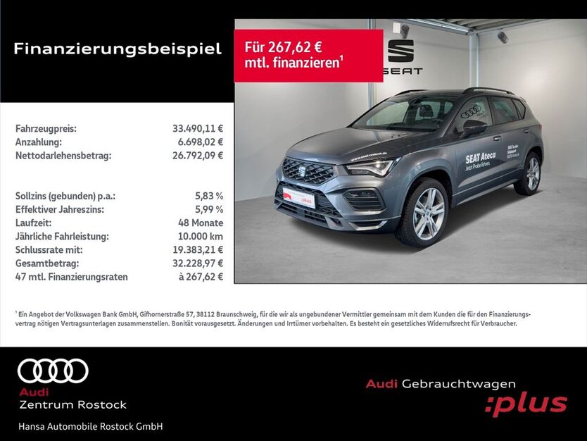 Seat Ateca 7.581 km 33.490 € Rostock 18059