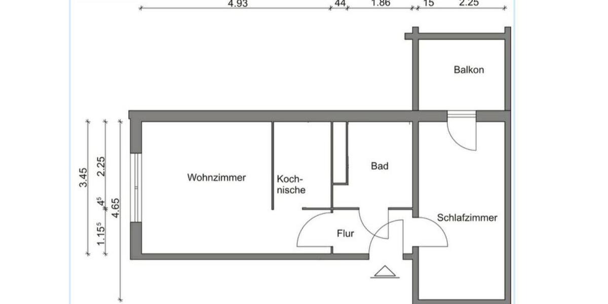 Erdgeschoßwohnung Rostock Gehlsdorf - 2 Zimmer, 36 m&sup2;, 420&euro; | Angebot:26674934