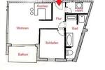 Etagenwohnung Rostock Alt Bartelsdorf - 2 Zimmer, 75 m&sup2;, 975&euro; | Angebot:23701868