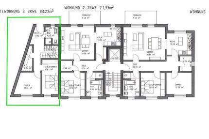 Wohnung Bad Doberan - 3 Zimmer, 83 m&sup2;, 1.200&euro; | Angebot:24609411