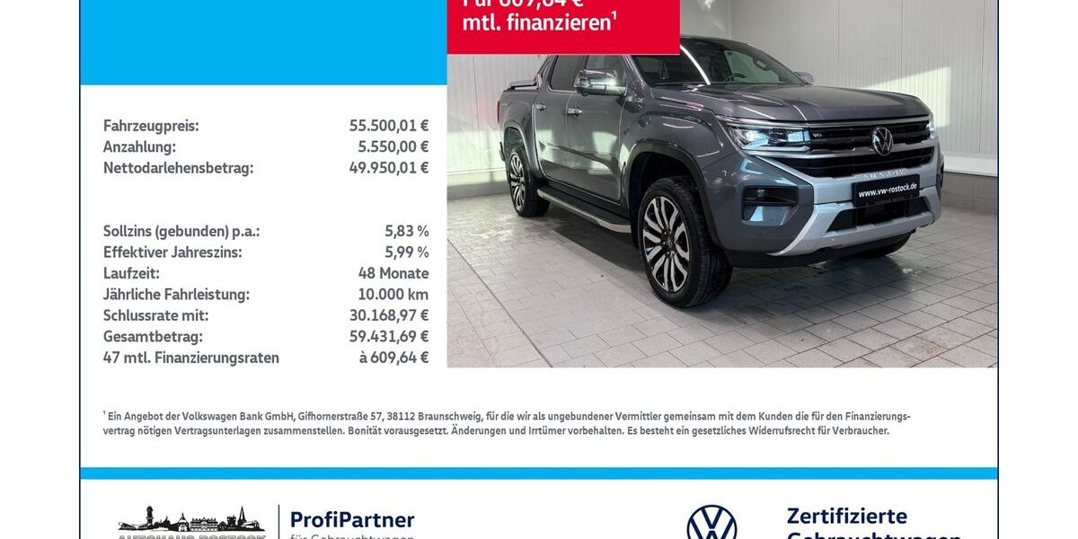 VW Amarok 29.500 km 52.500 &euro; Rostock 18146