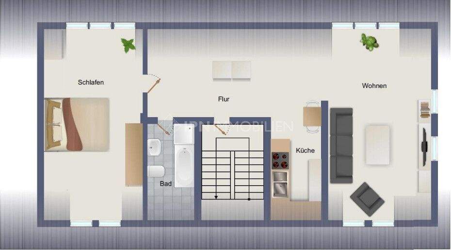 Etagenwohnung Rostock Dierkow-Neu - 2 Zimmer, 105 m&sup2;, 1.155&euro; | Angebot:25837652