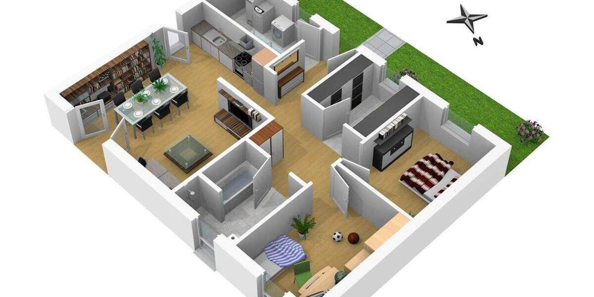 Bungalow Marlow - 4 Zimmer, 83 m&sup2;, 1.350&euro; | Angebot:25801200