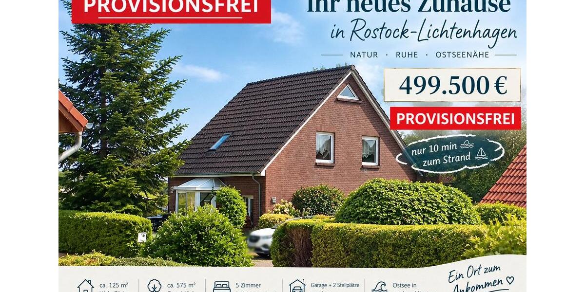 Einfamilienhaus Rostock Groß-Klein - 5 Zimmer, 125 m&sup2;, 499.500&euro; | Angebot:27631797
