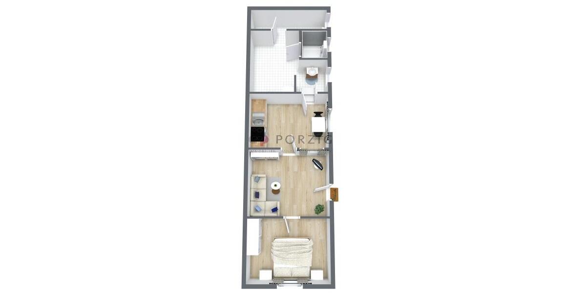 Erdgeschoßwohnung Ribnitz-Damgarten Damgarten - 2 Zimmer, 55 m&sup2;, 770&euro; | Angebot:26003584
