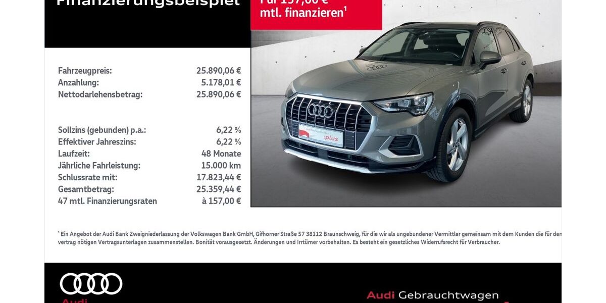 Audi Q3 46.267 km 25.890 &euro; Rostock 18059