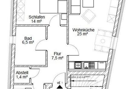 Wohnung Bützow - 3 Zimmer, 70 m&sup2;, 915&euro; | Angebot:25080826