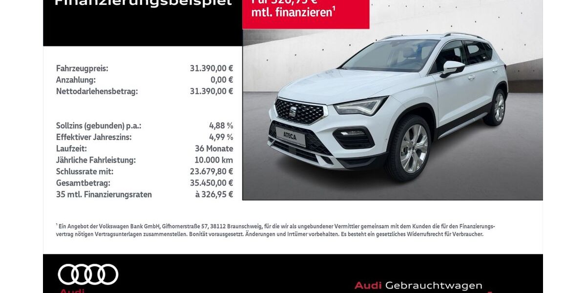 Seat Ateca 1.500 km 30.990 &euro; Rostock 18059