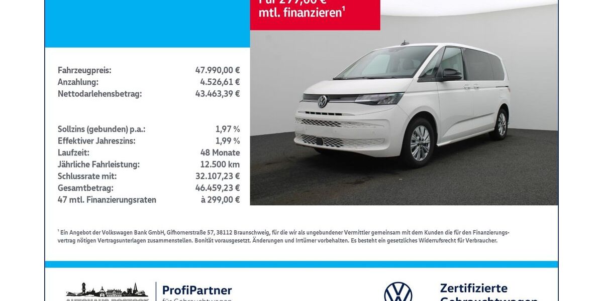 VW T7 Multivan 25.400 km 47.990 &euro; Rostock 18146