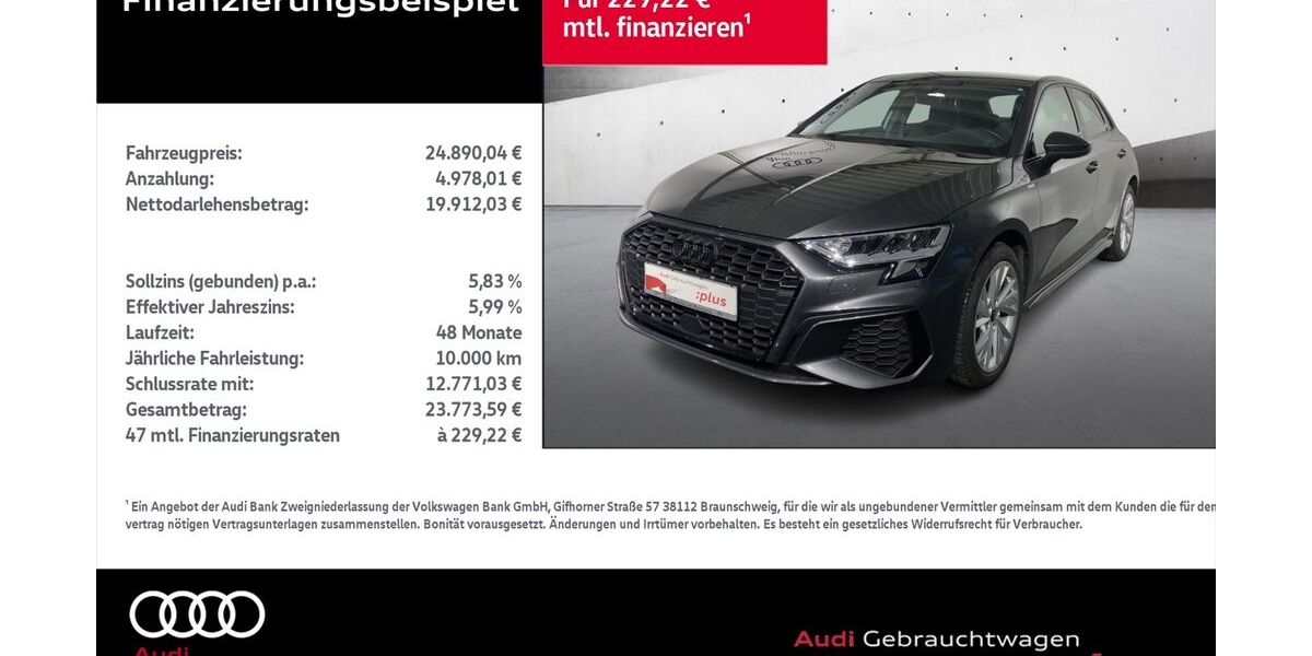 Audi A3 58.539 km 24.890 &euro; Rostock 18059