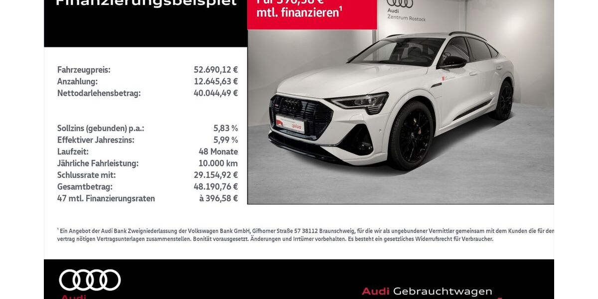 Audi e-tron 13.456 km 48.790 &euro; Rostock 18059