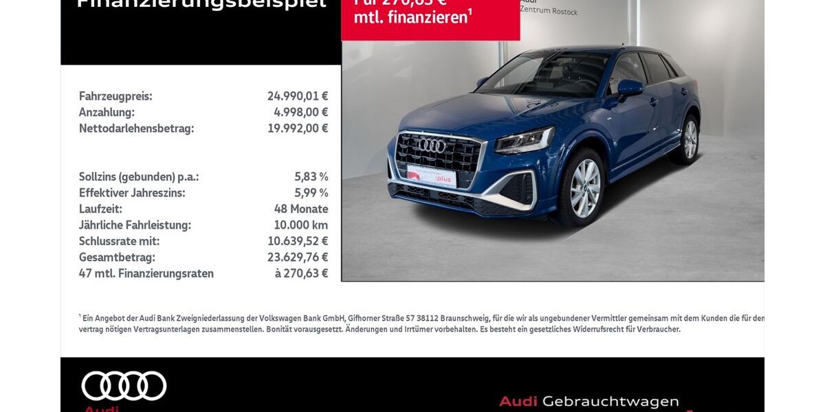 Audi Q2 19.399 km 24.990 &euro; Rostock 18059