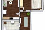 **Moderne 2-Raum-Wohnung im 1. Obergeschoss**