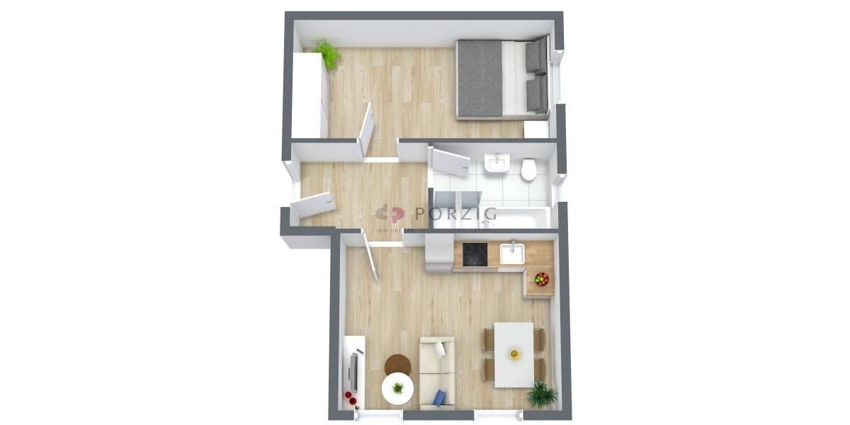 Etagenwohnung Ribnitz-Damgarten Damgarten - 2 Zimmer, 46 m&sup2;, 480&euro; | Angebot:26232685