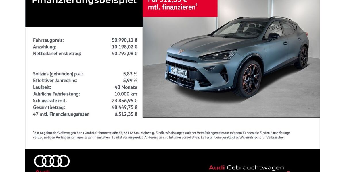 Cupra Formentor 6.000 km 47.990 &euro; Rostock 18059