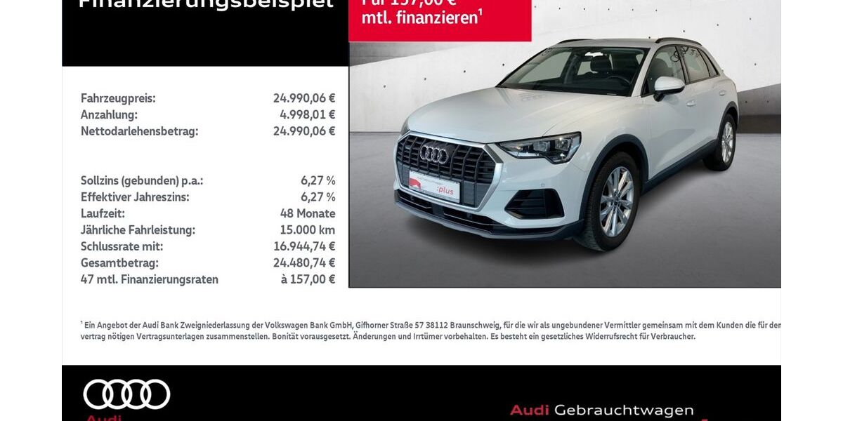 Audi Q3 39.055 km 24.990 &euro; Rostock 18059