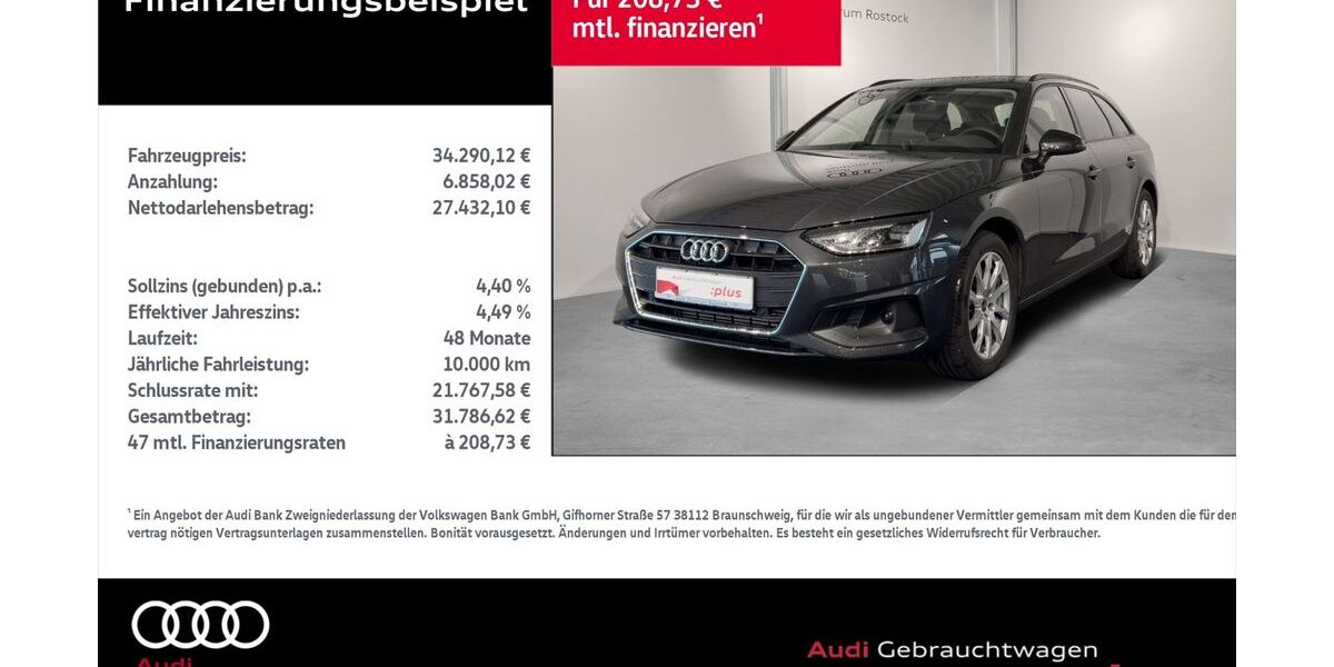 Audi A4 9.269 km 33.990 &euro; Rostock 18059