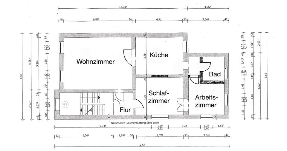 Etagenwohnung Rostock - 3 Zimmer, 97 m&sup2;, 1.455&euro; | Angebot:26522467