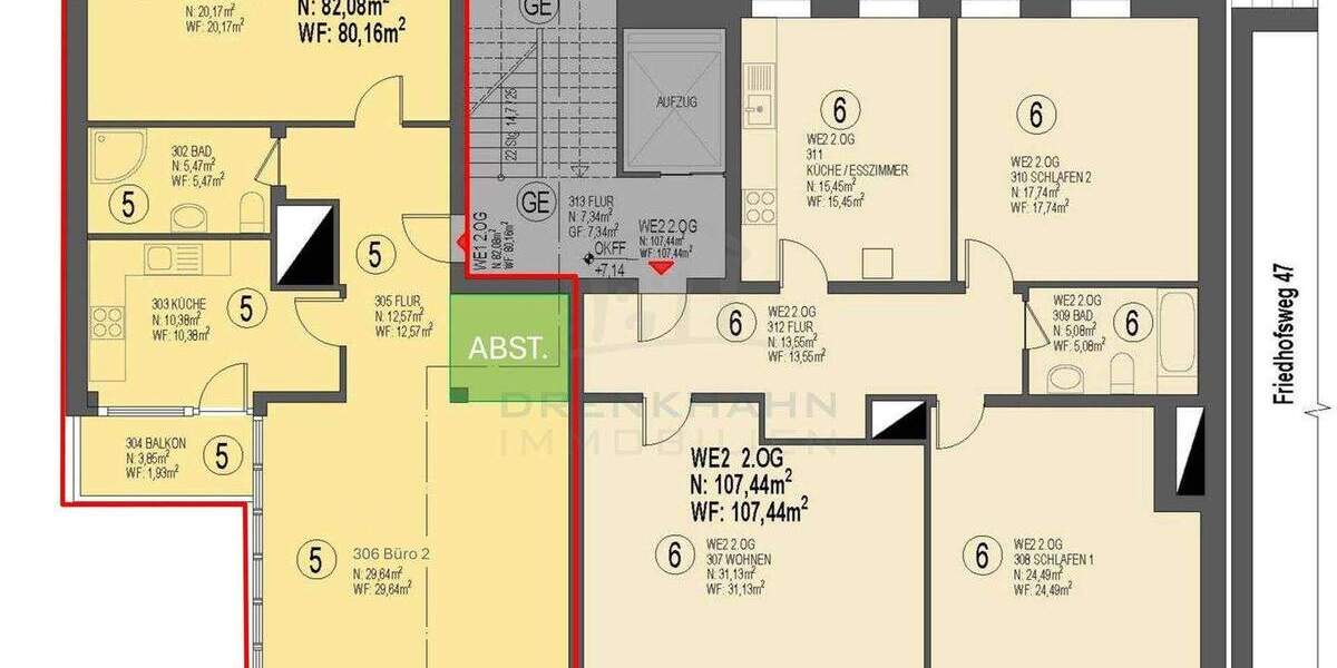 Gewerbeobjekt Rostock Kröpeliner Tor-Vorstadt - 2 Zimmer, 82 m&sup2;, 288.576&euro; | Angebot:22901734