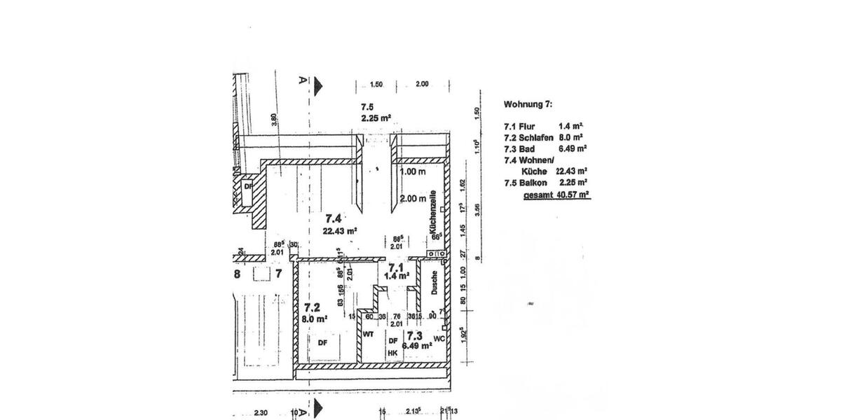 Dachgeschoßwohnung Rostock Hansaviertel - 2 Zimmer, 41 m&sup2;, 840&euro; | Angebot:25901374