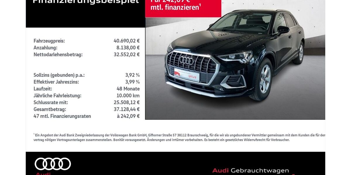 Audi Q3 8.952 km 39.990 &euro; Rostock 18059