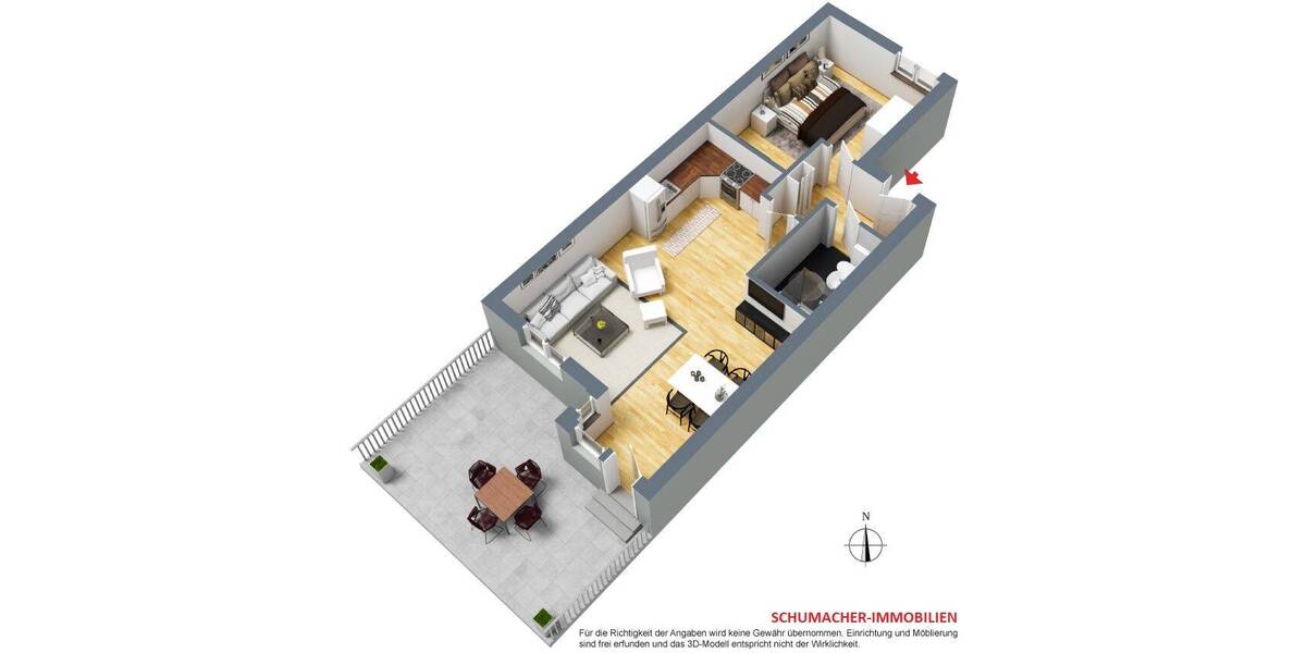 Etagenwohnung Graal-Müritz Müritz - 2 Zimmer, 50 m&sup2;, 185.000&euro; | Angebot:26572663