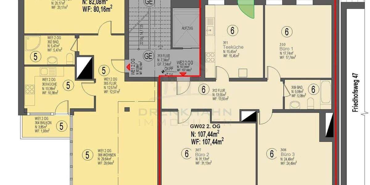 Gewerbeobjekt Rostock Kröpeliner Tor-Vorstadt - 3 Zimmer, 107 m&sup2;, 373.430&euro; | Angebot:25769886