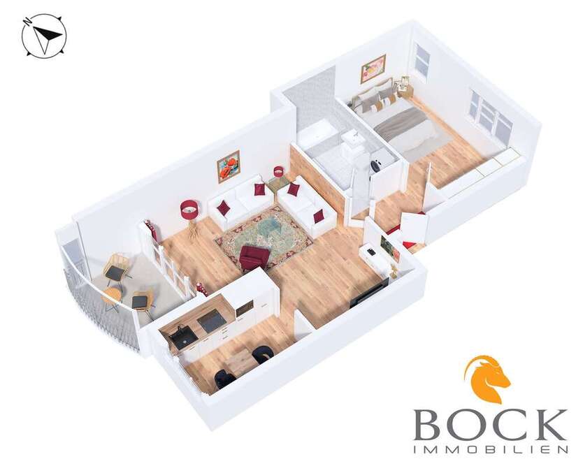 Wohnung zum Kaufen in Rostock 239.000 € 55.06 m²