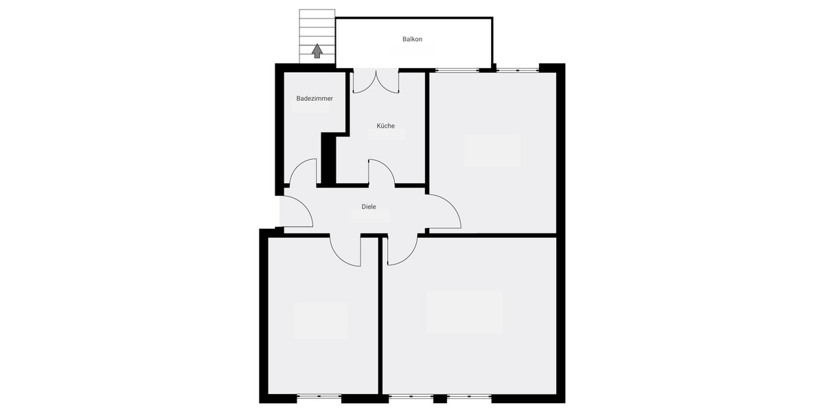Etagenwohnung Rostock Seebad Warnemünde - 3 Zimmer, 71 m&sup2;, 380.000&euro; | Angebot:26160402