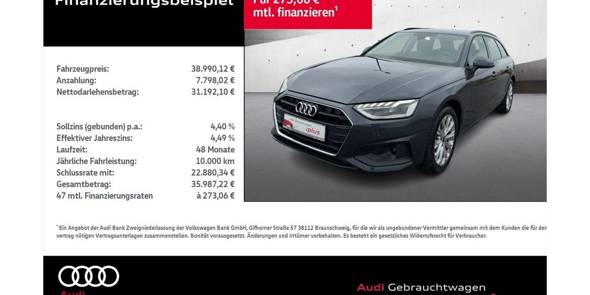 Audi A4 11.226 km 35.990 &euro; Rostock 18059