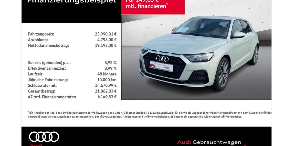 Audi A1 8.667 km 23.690 &euro; Rostock 18059