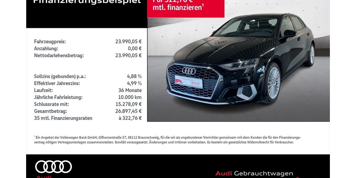 Audi A3 30.663 km 23.990 &euro; Rostock 18059