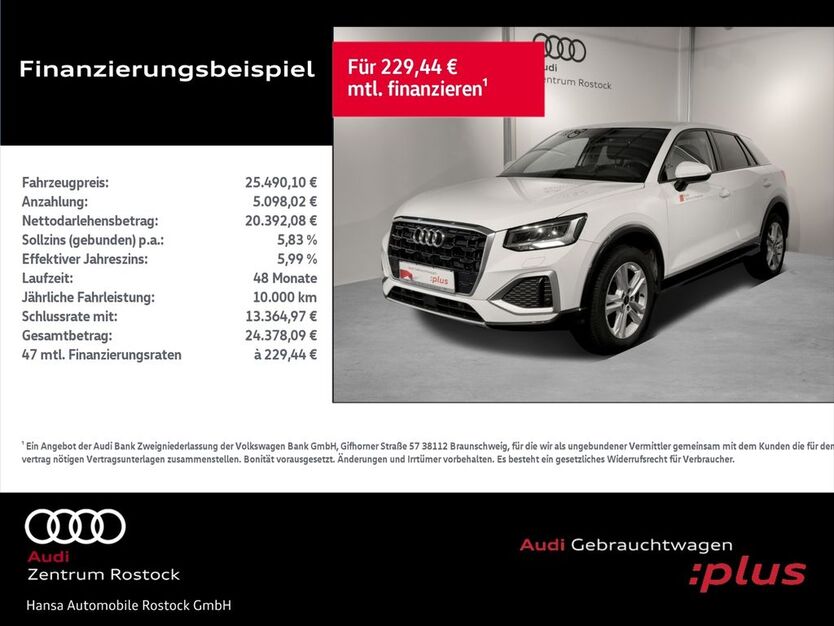 Audi Q2 40.241 km 24.990 € Rostock 18059