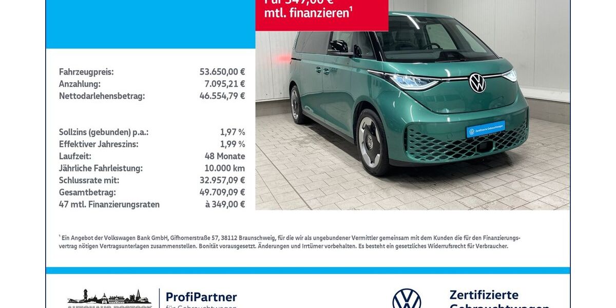 VW ID. Buzz 8.800 km 53.650 &euro; Rostock 18146