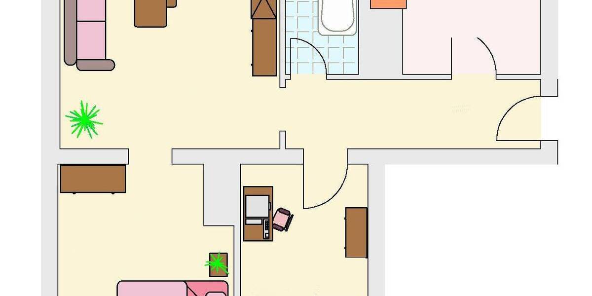 Etagenwohnung Rostock Stadtmitte - 3 Zimmer, 61 m&sup2;, 810&euro; | Angebot:26885940