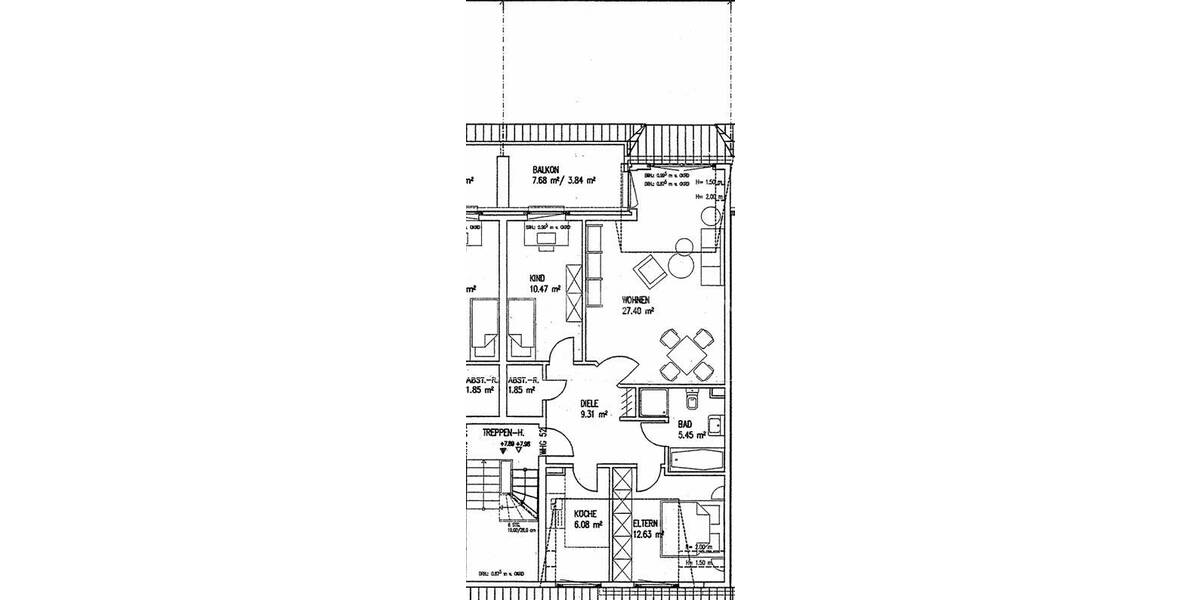 Etagenwohnung Rostock Toitenwinkel - 3 Zimmer, 76 m&sup2;, 836&euro; | Angebot:26018112